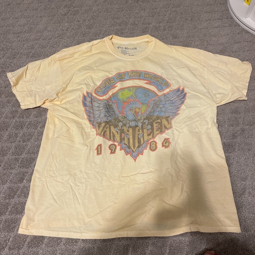 COPY - VAN HALEN 1984 Tour Of The World Grapic Tee